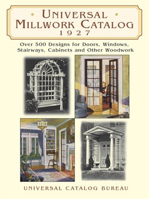 cover image of Universal Millwork Catalog, 1927